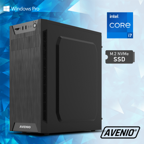 24424-2965_02242139.png Avenio ProOffice Intel Core i7 12700 2.10GHz 16GB 1TB NVMe SSD DVDRW WiFi Bluetooth W10P Intel UHD Graphics 770 P/N: 02242139