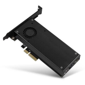 Adapter AXAGON PCI-E 3.0 x4-DUAL M.2 SSD NVMe + SATA s hladnjakom NVMe + SATA P/N: PCEM2-DC