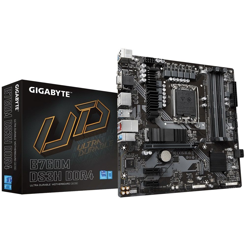 Matična Ploča Gigabyte B760M DS3H DDR4 , Socket 1700, mATX, DDR4, B760M DS3H DDR4