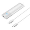 Orico Eksterno kućište za M.2 SATA / NVMe B&M-Key, USB-C, bijelo (ORICO-PWDM2-G2-WH-EP)