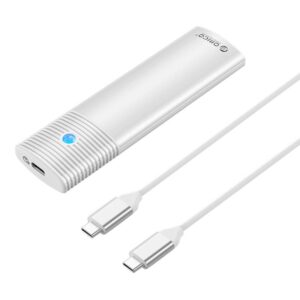 Orico Eksterno kućište za M.2 SATA / NVMe B&M-Key, USB-C, bijelo (ORICO-PWDM2-G2-WH-EP)