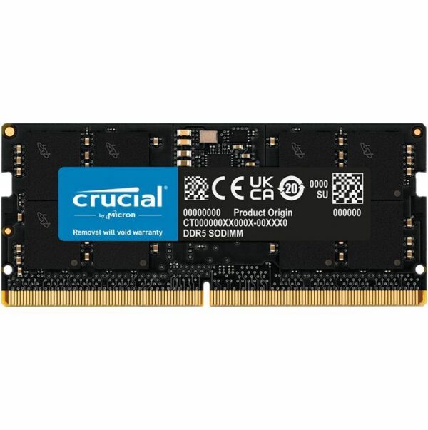 Memorija za Laptop, 32GB (1 x 32GB) DDR5 5200 MHz, Crucial, CT32G52C42S5