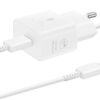 Punjač Samsung T2510 25W, USB-C, Bijeli, odvojivi kabel, EP-T2510XWEGEU