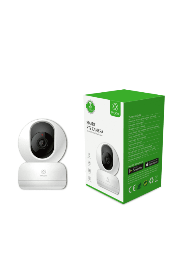 28933-2965_woox-r4040-ptz-indoor-hd-camera-360-p68-639_medium.png Woox Smart Wi-Fi PTZ kamera, Full HD 1080p, 360°, dvosmjerni audio, detekcija pokreta, IR, microSD, WooxHome app, Alexa & Google Assistant, bijela
