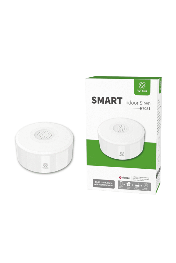 28990-2965_woox-r7051-smart-indoor-siren-p49-754_image.png Woox ZigBee Smart Wi-Fi unutarnja sirena, WooxHome app, Alexa & Google Assistant