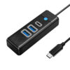Orico 3-portni USB-C hub, 2× USB3.0 + 1×USB-C (Orico-PWC2U-C3-015-BK-EP)