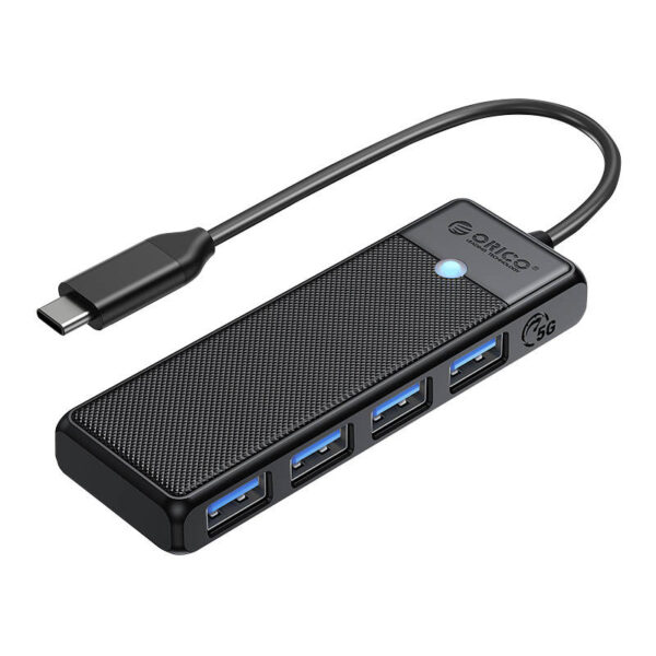 29542-2965_eng_pl_Adapter-Hub-4in1-Orico-USB-A3-0x4-31439_1.jpg Orico 4-portni USB-C hub, 4× USB3.0 (ORICO-PAPW4A-C3-015-BK-EP)