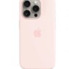 Apple iPhone 15 Pro Silicone Case w MagSafe - Light Pink, mt1f3zm/a