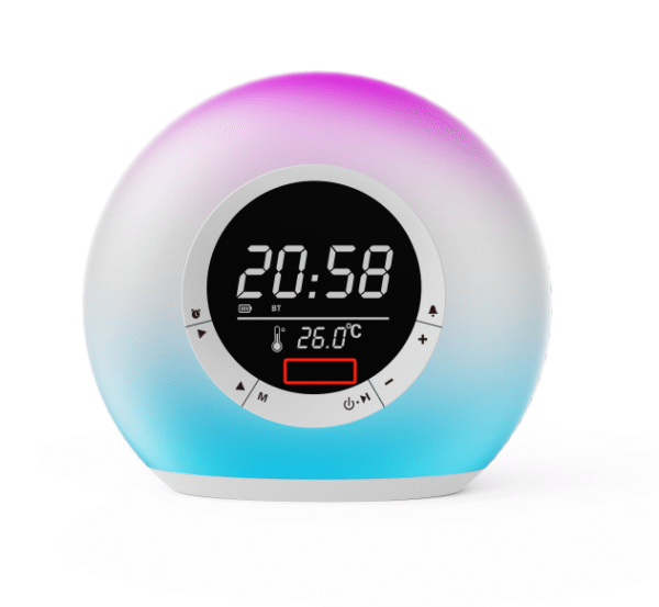 30798-2965_LedLight.png MEANIT ZVUČNIK B15 RADIO BUDILICA BLUETOOTH LED LIGHT