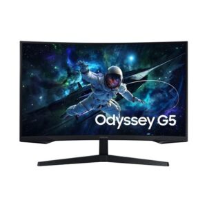 Monitor Samsung Odyssey G5 G55C, 27" QHD, VA, 165Hz 1ms, DP, HDMI, AMD FreeSync, Zakrlivljen, Crni, LS27CG552EUXEN