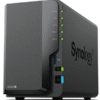 Synology DS224+ DiskStation 2-bay NAS server, 2.5"/3.5" HDD/SSD, 2GB DDR4, 2×G-LAN, USB3.2×2, Wake on LAN/WAN