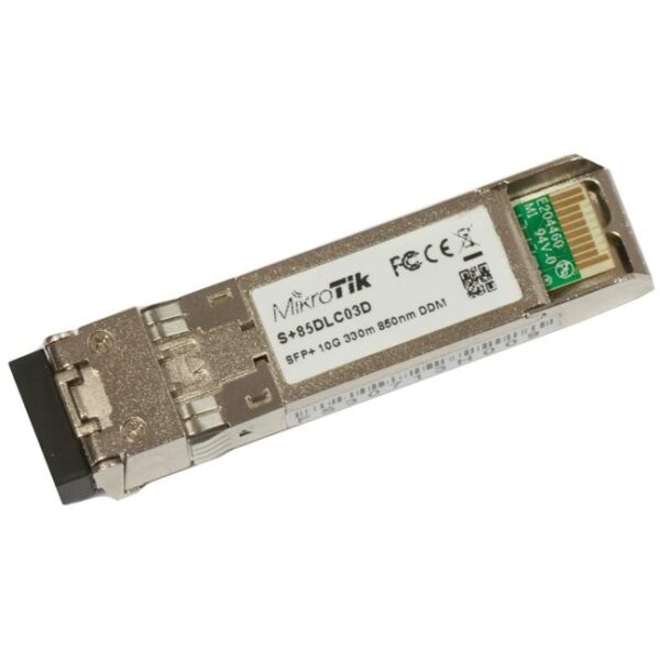 31563-2965_85dlc03d.jpg MikroTik S+85DLC03D SFP+ module 10G, 300m, 850nm LC Multi-mod