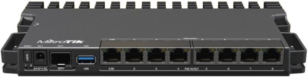 31565-2965_rb5009upr-s-in.jpg Mikrotik RB5009UPr+S+IN, Router heavy-duty, 1GB DDR4 RAM, 1GB NAND, 1×2.5 G-LAN, 7×G-LAN, 802.3af/at PoE-out/-in, 1xSFP+, RouterOS L5