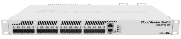 31567-2965_crs317-1g-16s-rm.jpg MikroTik Cloud Router Switch CRS317-1G-16S+RM, 1GB RAM, 1xG-LAN, 16xSFP+, RouterOS L6/ SwitchOS (dual boot), 1U rackmount, redundant PSU