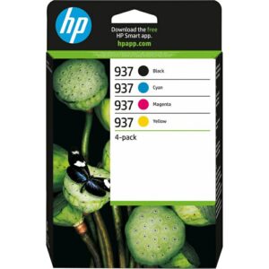 Tinta HP 937 CMYK 4-Pack P/N: 6C400NE