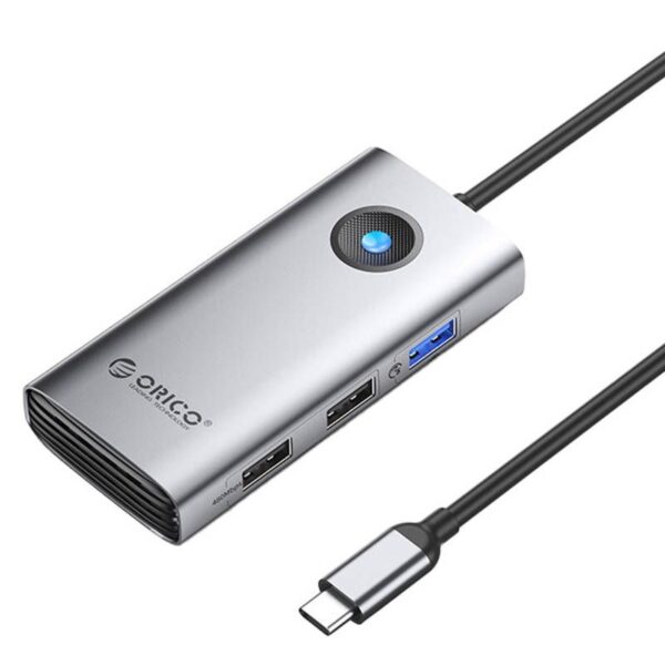 32200-2965_PastedPicture_2024_07_03_1345.jpg Orico 5u1 USB-C hub/punjač, HDMI 4K + 2× USB2.0 + USB 3.0 + USB-C PD 60W (PW11-5P-GY-EP)