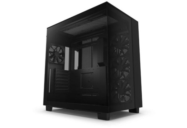 Kućište NZXT H9 Flow, ATX, Bez napajanja, Kaljeno staklo, Crna, CM-H91FB-01
