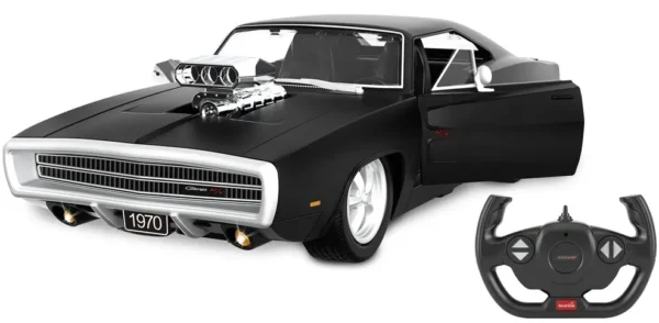 Jamara auto na daljinsko upravljanje DELUX Dodge Charger RT 1970, crni 1:16