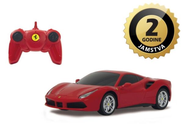 Jamara auto na daljinsko upravljanje Ferrari 488 GTB, crveni 1:24