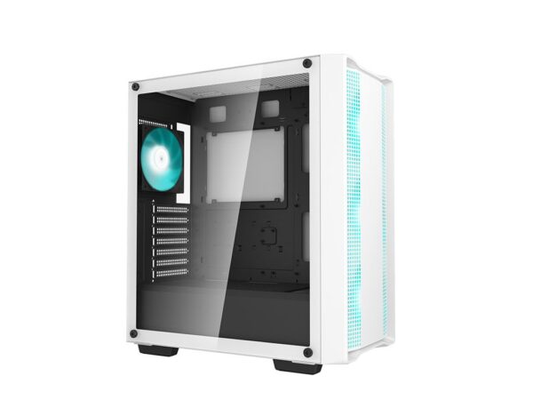 Kućište DeepCool CC560 WH V2, ATX, Bez napajanja, Kaljeno staklo, LED, Bijela, R-CC560-WHGAA4-G-2