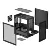 Kućište DeepCool CH370, mATX, Bez napajanja, Kaljeno staklo, Crna, R-CH370-BKNAM1-G-1