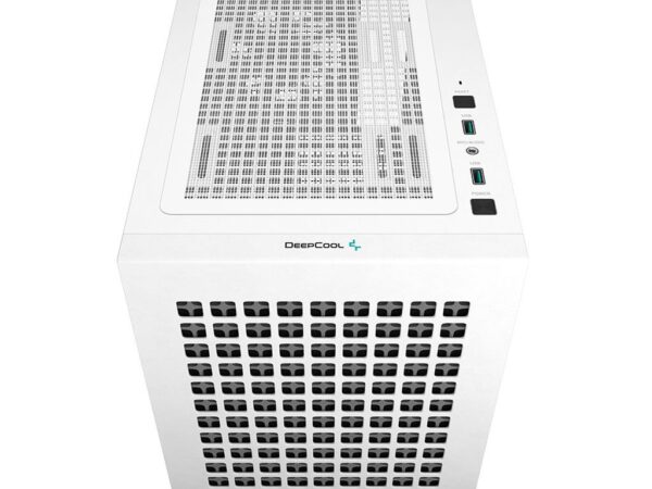 Kućište DeepCool CH370, mATX, Bez napajanja, Kaljeno staklo, Bijela, R-CH370-WHNAM1-G-1