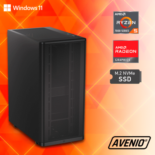 32785-2965_02242635.png Avenio ProOffice AMD Ryzen 5 7600 3.80GHz 16GB 1TB NVMe SSD W11P AMD Radeon Graphics P/N: 02242635