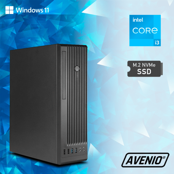 32890-2965_02242330.png Avenio Business SFF Intel Core i3 12100 3.30GHz 16GB 512GB NVMe SSD DVDRW W10P Intel UHD Graphics 730 P/N: 02242330