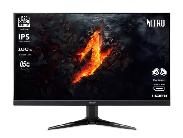 33086-2965_UM.QQ1EE.301.jpg Monitor Acer Nitro QG241YM3bmiipx, 23.8" FullHD IPS 180Hz, 2x HDMI, DisplayPort, Zvučnici, UM.QQ1EE.301