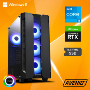 Avenio OptiGamer BTS Intel Core i5 12400F 2.50GHz 16GB 500GB SSD NVMe W11P nVidia GeForce RTX 4060 8GB GDDR6 P/N: 02242680