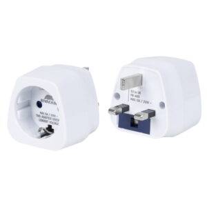 Adapter strujni Rivacase PS4401 EU na UK, bijeli