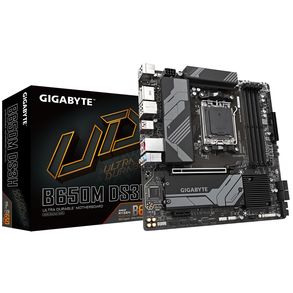 Matična Ploča Gigabyte B650M DS3H, AMD B650, AM5, mATX, DDR5