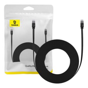 Kabel UTP CAT 6 flat 12m Baseus crni, B00133205111-00