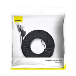 Kabel UTP CAT 6 flat 8m Baseus crni, PCWL-E01