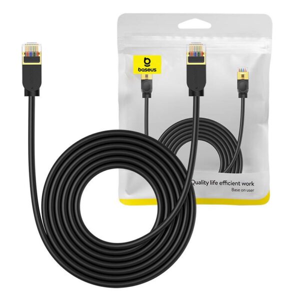 Kabel UTP CAT 7 5m Baseus crni, B00133208111-05