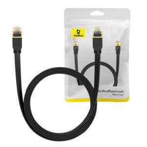 Kabel UTP CAT 7 3m flat Baseus crni, B00133207111-03