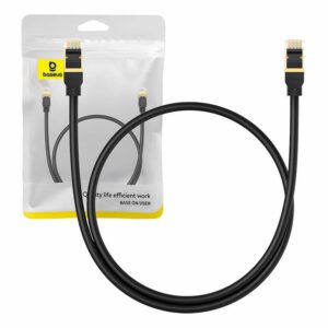 Kabel UTP CAT 8 0.5m Baseus crni, B0013320A111-00