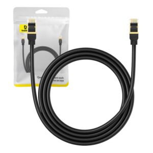 Kabel UTP CAT 8 1.5m Baseus crni, B0013320A111-02