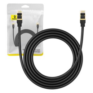 Kabel UTP CAT 8 2m Baseus crni, B0013320A111-03