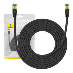 Kabel UTP CAT 8 5m braided Baseus crni, B0013320C111-05