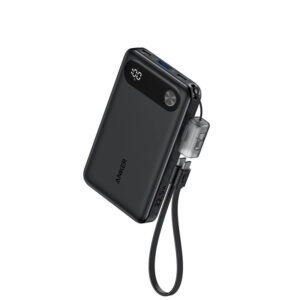 Anker Powerbank 10.000 mAh, 22,5W s priloženim USB-C kablom, crni
