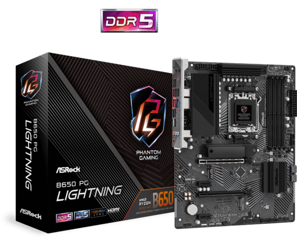 34081-2965_B65020PG20LightningL1.png Matična ploča ASRock B650 PG LIGHTNING, AMD B650, AM5, ATX, DDR5