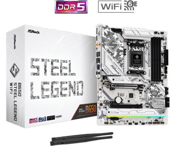 Matična ploča ASRock B650 STEEL LEGEND WIFI, AMD B650, AM5, ATX, DDR5