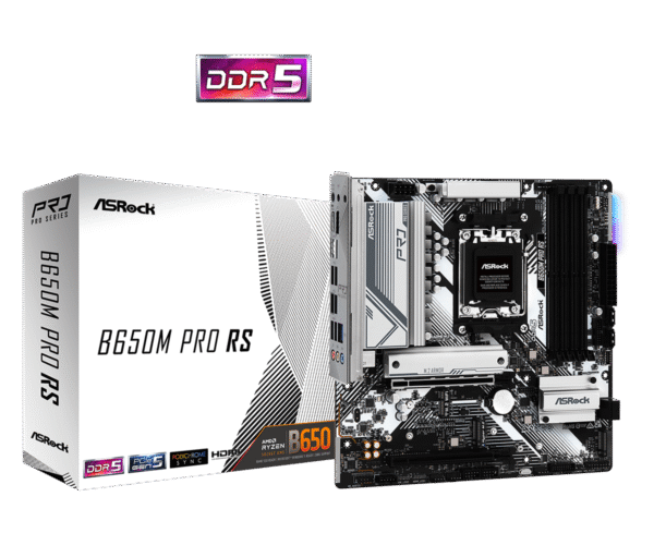 34087-2965_B650M20Pro20RSL1.png Matična ploča ASRock B650M PRO RS, AMD B650, AM5, mATX, DDR5