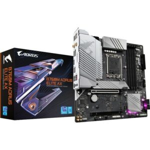 Matična Ploča Gigabyte B760M AORUS ELITE AX , Socket 1700, mATX, DDR5, B760M AORUS ELITE AX