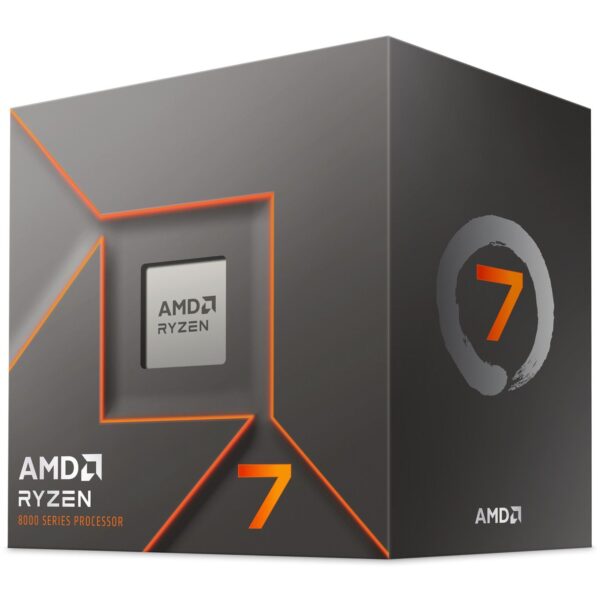 34228-2965_R7208700F.jpg Procesor AMD Ryzen 7 8700F, 8C/16T, 4.10GHz/5.00GHz, 16MB, Socket AM5, 100-100001590BOX