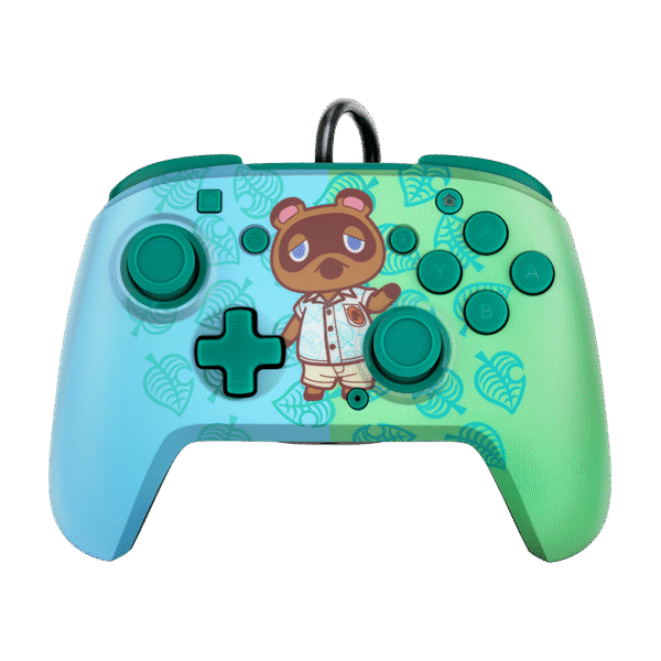 PDP NINTENDO SWITCH FACEOFF DELUXE CONTROLLER + AUDIO - ANIMAL CROSSING