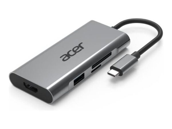 ACER 7in1 Type C dongle/mini dock 1xHDMI 3xUSB3.2 1xSD/TF 1xPD