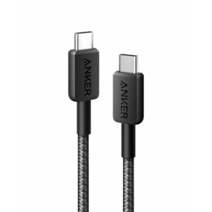 Anker 322 kabel USB-C to USB-C pleteni, 0,9m crni