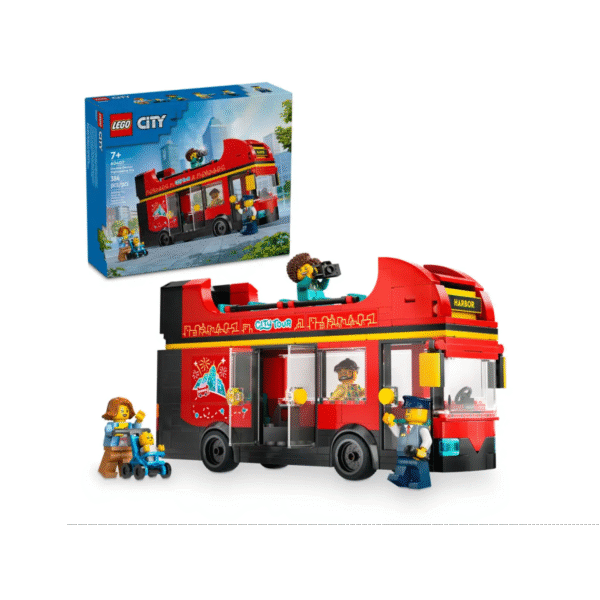 LEGO City Crveni turistički autobus na kat igračka 60407